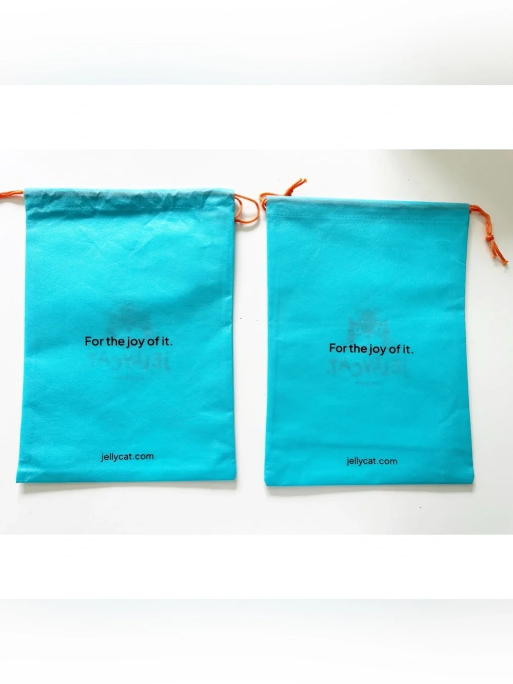 Jellycat London Gift Bags Two (2) Storage Bags Drawstring Bags Sacks